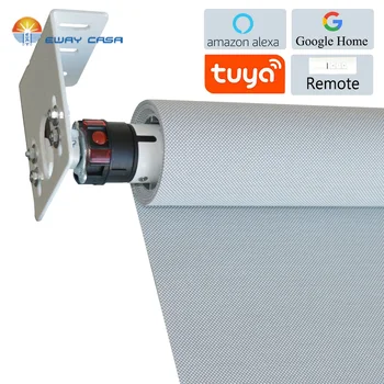 

EWAY CASA Alexa Control TUYA controlled Roller Blinds Electric blackout Blinds Sunscreen roller Shades Smart Blind MRB_A_40QTUYA