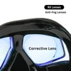 Rx Prescription Corrective Optical Diving Gear Kit Hyperopia Myopia Snorkel Set Dry Top Scuba Mask Wide Vision Anti-Fog UV400 4