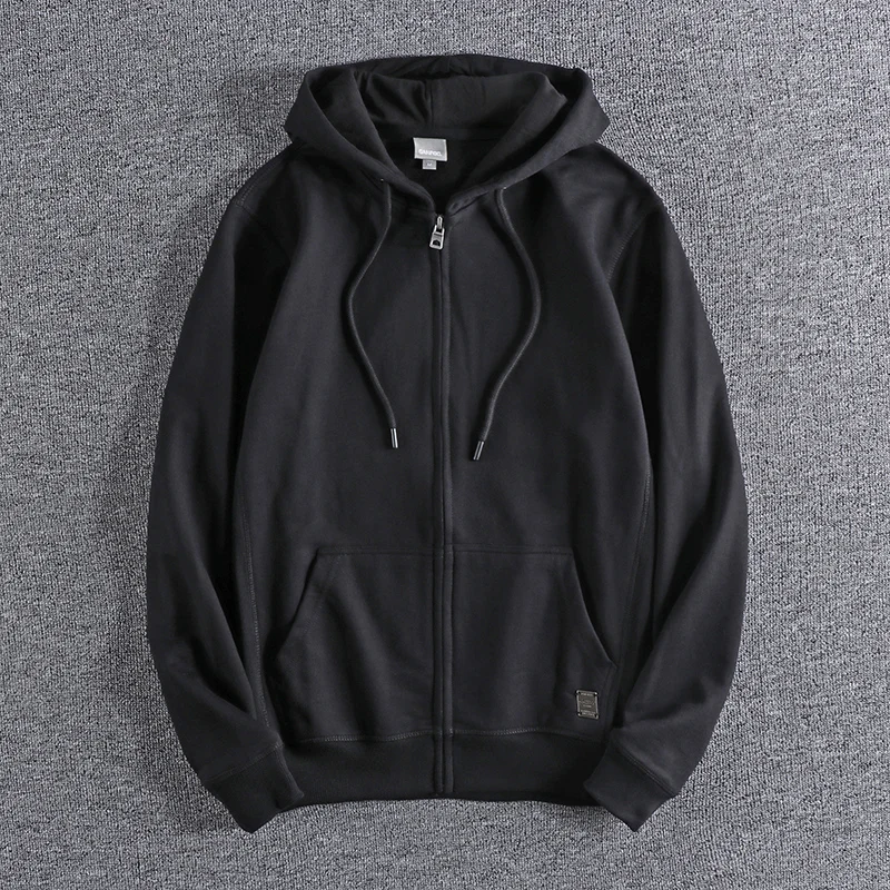Sweatshirt Jacket Zip Up Hoodie Fleece Hoodies Print Hoodies Solid Color Hoodies Long Sleeve Sweater Fleece Jacket Paris Print Hoodies Fishing Hoodies Autumn Men's Sweatshirt Hooded Fashion Basic Solid Color All-Matched Youth Male Coat Fitness Running Sport Cardigan Outfits Tops