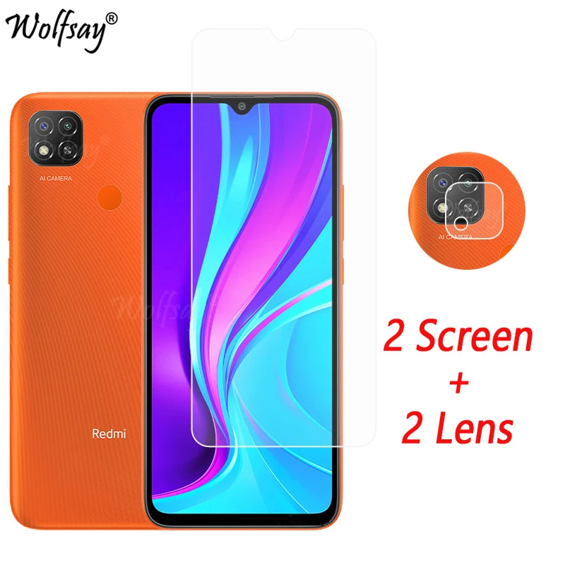 Защита объектива камеры для Xiaomi Redmi 9 экрана закаленное стекло 9C 9A (Индия)