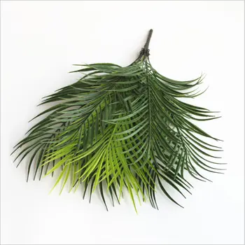 

9 Branch Artificial flower Boston Fern Plastic Artificial Silk Green Plants Fake Leaves Craft Fake Foliage Home Decoration Artif