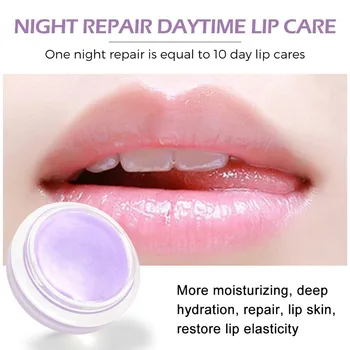

Lavender Lip Mask Moisturizing Repair Lip Wrinkles Exfoliating Lip Balm Lip Care Natural Plant Anti-Cracking Jelly Lip Nourish