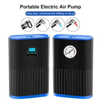 

12V Portable Electric Car Air Pump Air Compressor Inflator With LED Lamp Digital Display For Motorcycle Bicycle Tire Air Pump