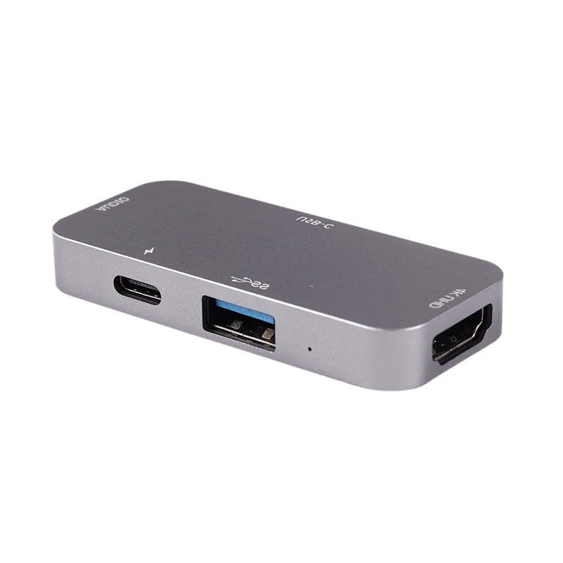 Тип-C концентратор подходит для Apple Mac Book адаптер зарядки PD USB-C компонентов HDMI 4-в-1 док-станция