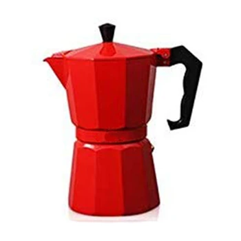 

Aluminum Mocha Coffee Pot Italian Coffee Maker Portable Coffee Kettle Kitchen Tools Stovetop Percolator Espresso Pot 300Ml