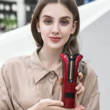 Автоматический ЖК-дисплей, анти-обжигающий щипцы для завивки волос, Нагреватель волос, бигуди, инструменты для укладки, стайлер, локон, Утюг, керамические бигуди, спиральный Утюг