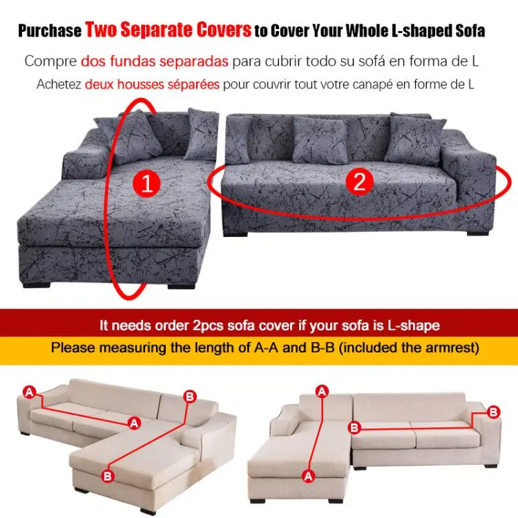 sofa cover geometris penutup elastis sofa cover untuk ruang tamu hewan peliharaan sudut l berbentuk chaise sofa sarung 1pc