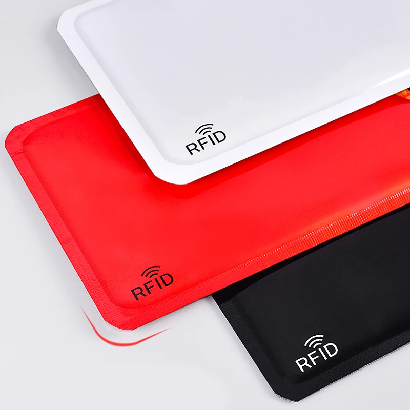 High quality Anti Degaussing Theft Ultra Thin Bank Card Cover New Anti Rfid Blocking Reader Lock Card Holder ID Credit Case wallet card holder card holder credit card holder id card holder