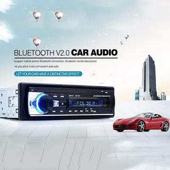 

12V Car Audio 1 DIN In Dash Aux Input SD USB MP3 FM Radio Player JSD-520 With Clear LCD Display Remote Control