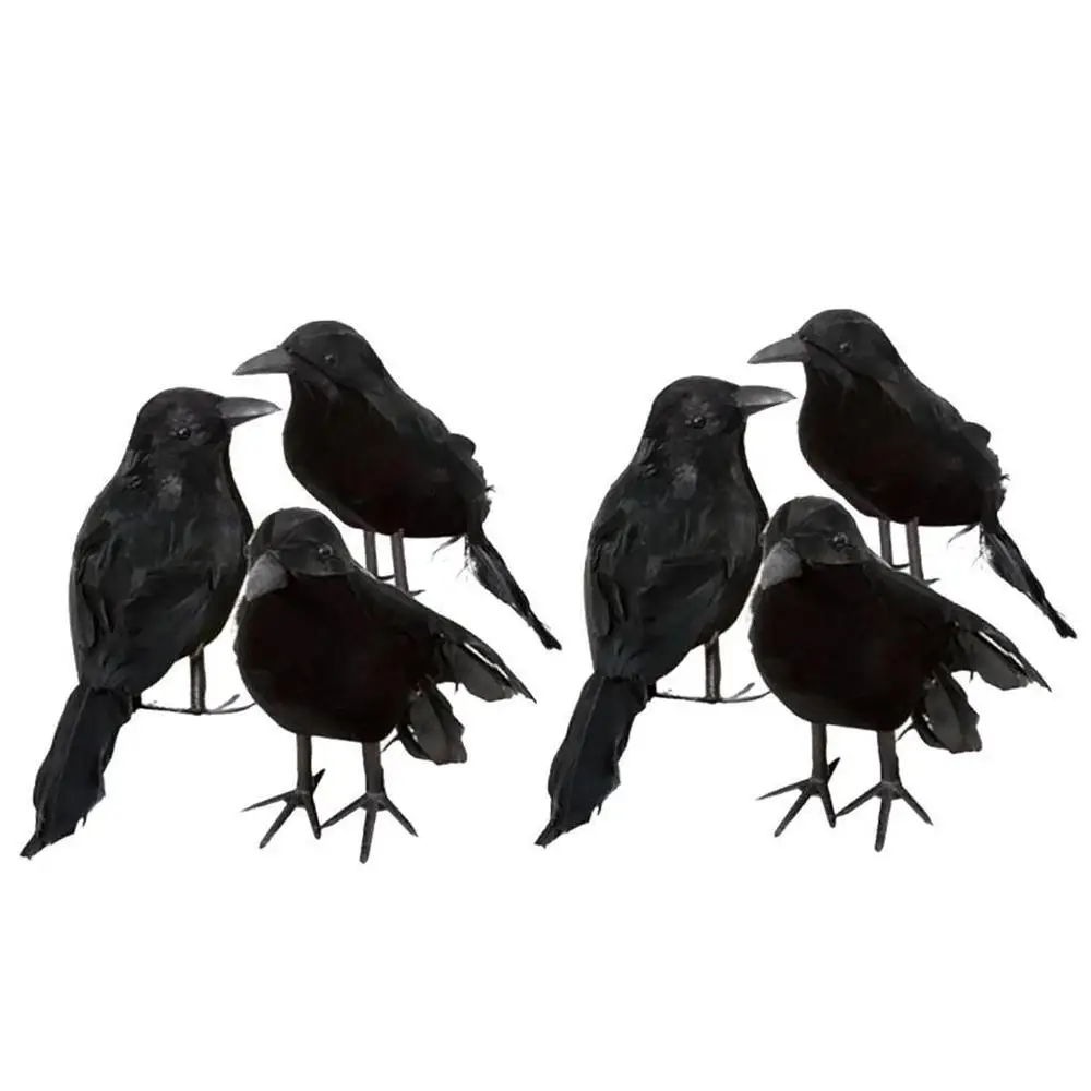 1PCS-Halloween-Crow-Fake-Bird-Toys-Ravens-Prop-Fancy-Dress-Decoration-Props