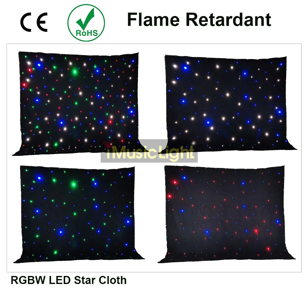 

20ftx40ft RGBW DMX LED Starcloth DJ Pub Stage Backdrops Disco Light Incl Controller