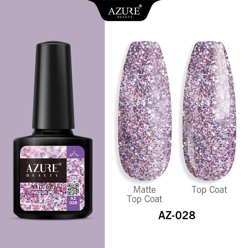 Azure beauty новейшая цветная серия Гель-лак блестящие Платиновые Блестки УФ-гель для ногтей долговечный Блестки УФ-лак для ногтей гель - Цвет: 28