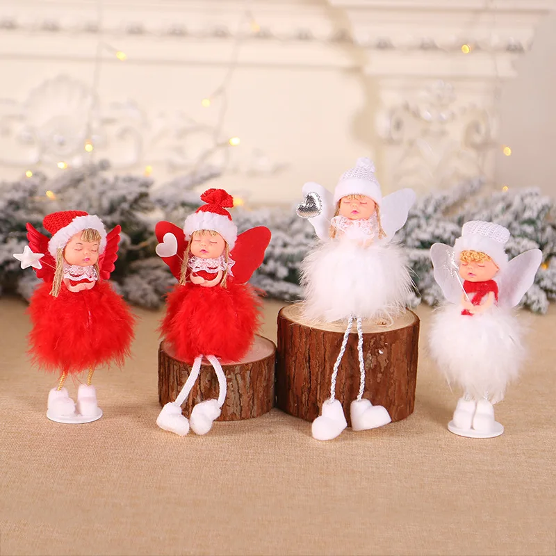 Год, последний Рождественский ангел, лыжные куклы, орнамент с рождественской елкой, натальные куклы, детский подарок, Noel, Рождественское украшение для дома