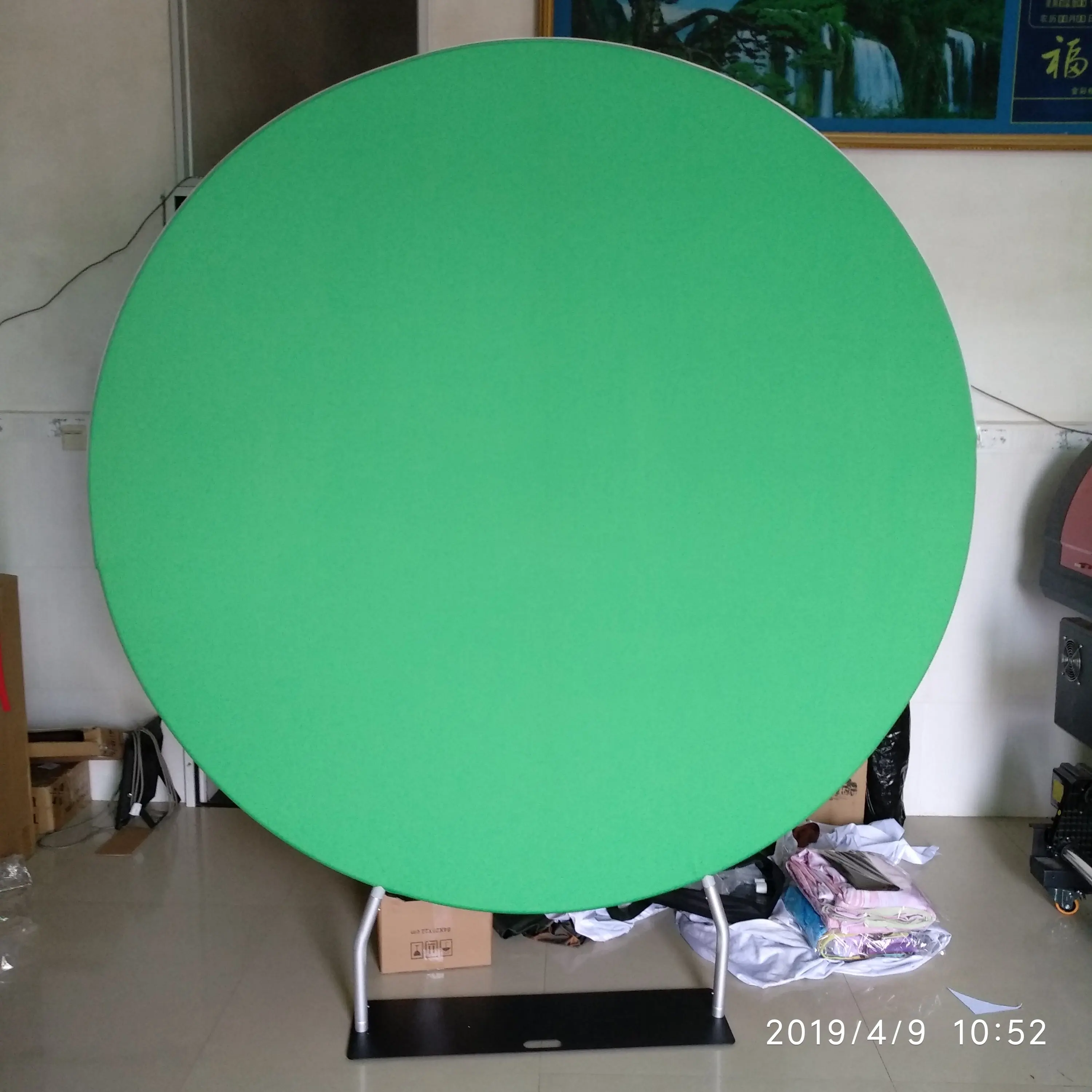 customized 7ft/213cm diameter circle double side print pillowcase backdrop no stand | Дом и сад