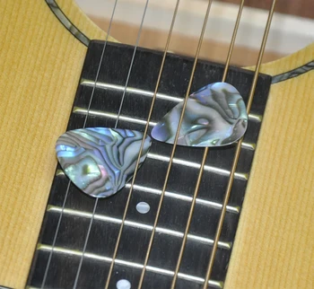 

Lots of 50 pcs new medium 0.71mm Blank guitar picks Abalone Seashell color No Print