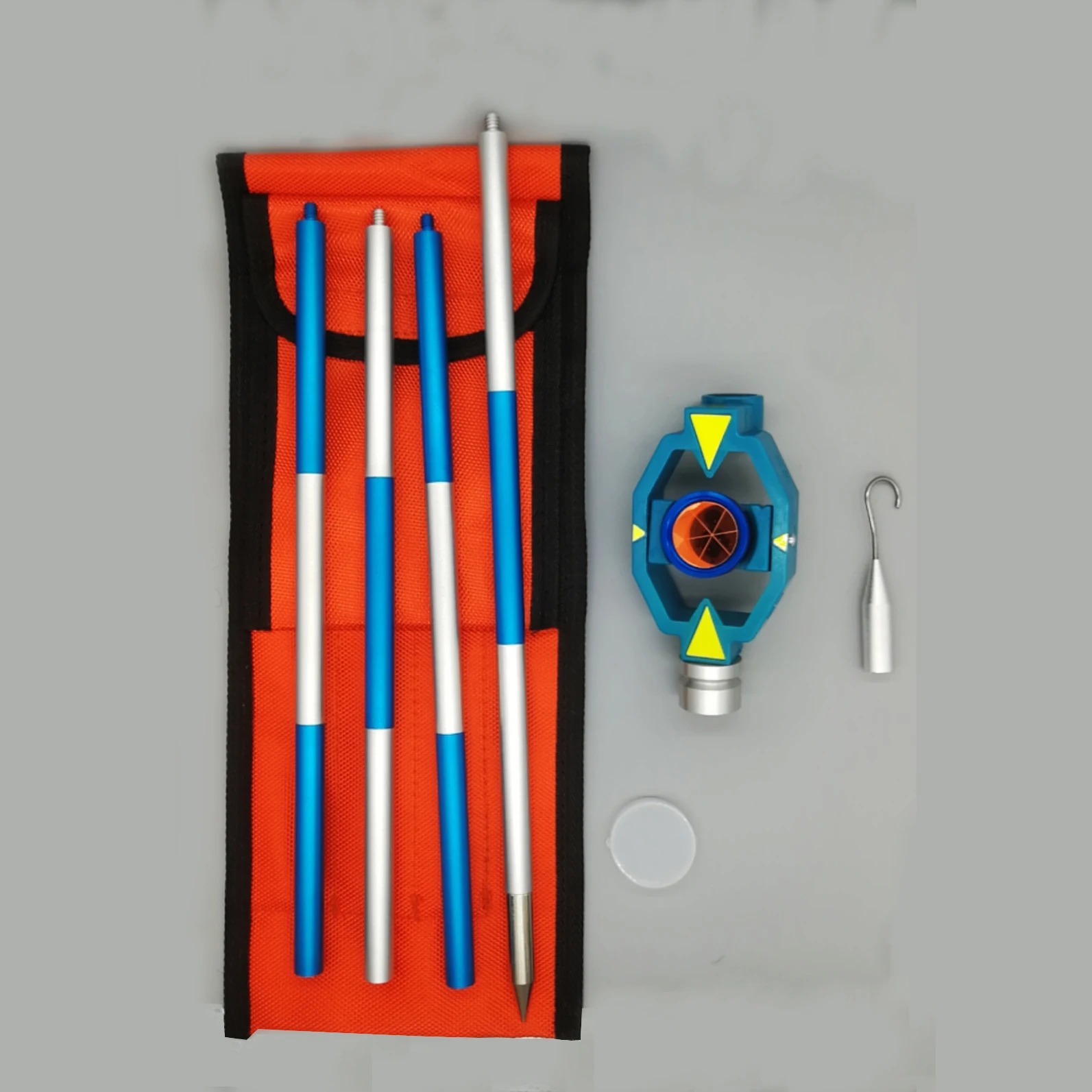 

Новый Алюминий с 4 полюсами, миниатюрная синяя призма для общей станции + 17,5 мм