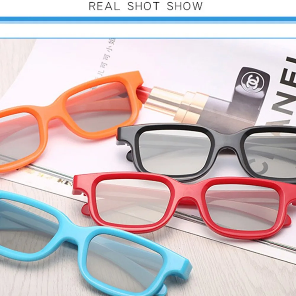 Universal Passive Circular 3D Polarized Movie Glasses Unisex ABS Frame Stereo Not Flash For 3D TV Cinemas. Universal Passive Circular 3D Polarized Movie Glasses Unisex ABS Frame Stereo Not Flash For 3D TV Cinemas.