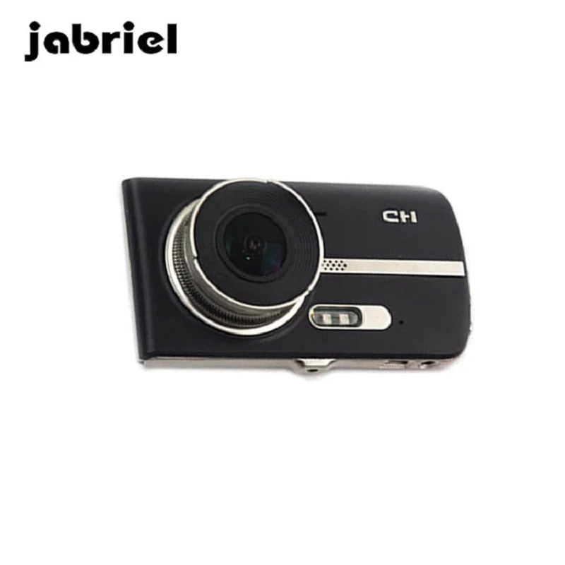Jabriel HD Dash Cam двойной объектив " ips Автомобильный видеорегистратор Камера Передняя+ Задняя 1080P ночное видение 24H парковочный регистратор g-сенсор 170 ° вид USB 2,0