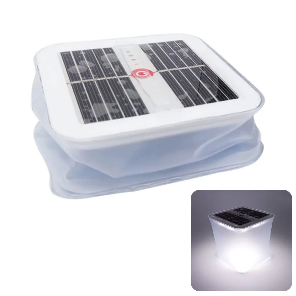 

Solar Lamp Emergency Foldable Outdoor Camping Dimmable Square Flexible Adjustable LED Light Travel Hiking Waterproof Indoor