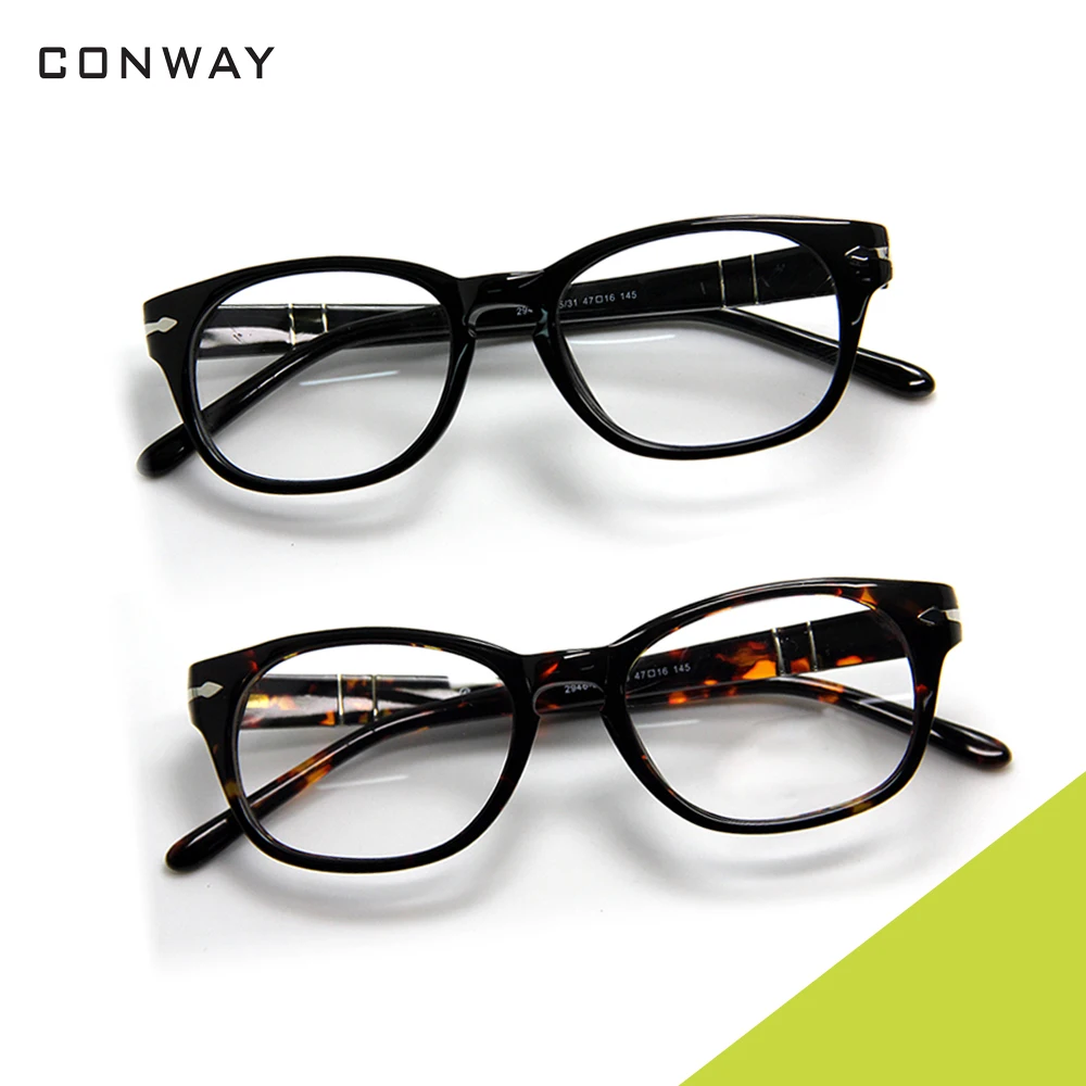 Маленькие круглые очки Conway, оправа без рецепта, круглые очки Nerd, прозрачные линзы, ацетатная оправа, ретро оправа для очков