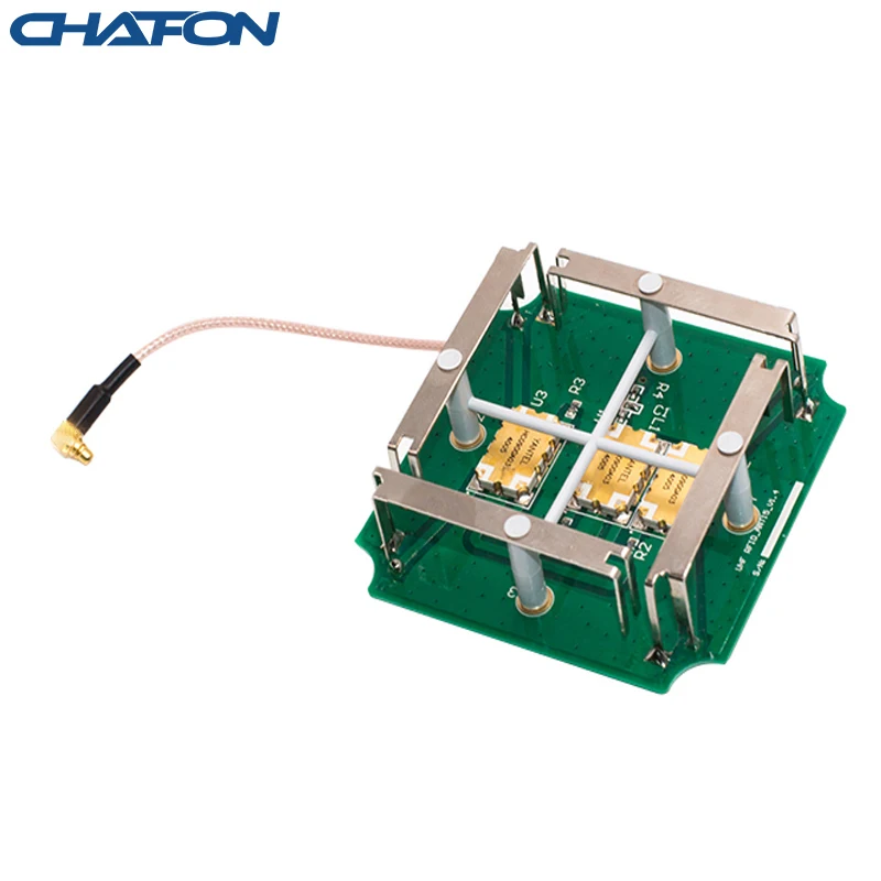 Chafon Antena de pcb uhf circular para zurdos con conector mmcx para gestión de activos