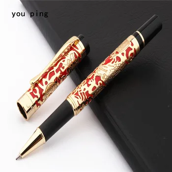 

JINHAO 5000 Red Century Dragon Business office Nib Medium Rollerball Pen New