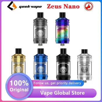 

Original GeekVape Zeus Nano Tank 3.5ml/2ml Vape Tank w/ 0.4ohm/0.6ohm Coil 510 Thread MTL/DTL Vaporizer E-Cig Atomizer Vs Zeus X