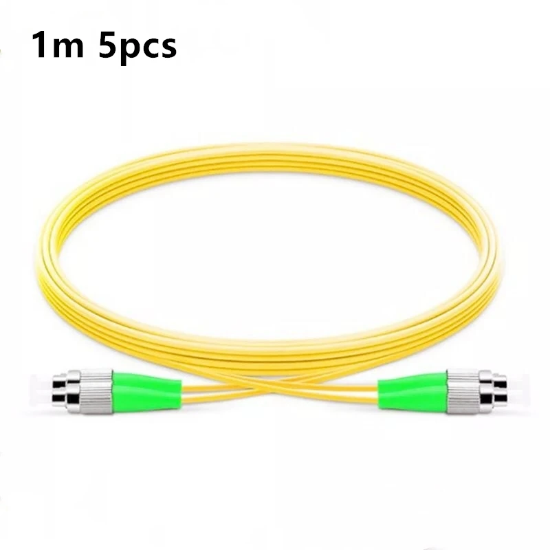 1m 5 шт./лот SM Duplex FC/APC к FC/APC Волоконно-оптический патч-корд - Цвет: 1m
