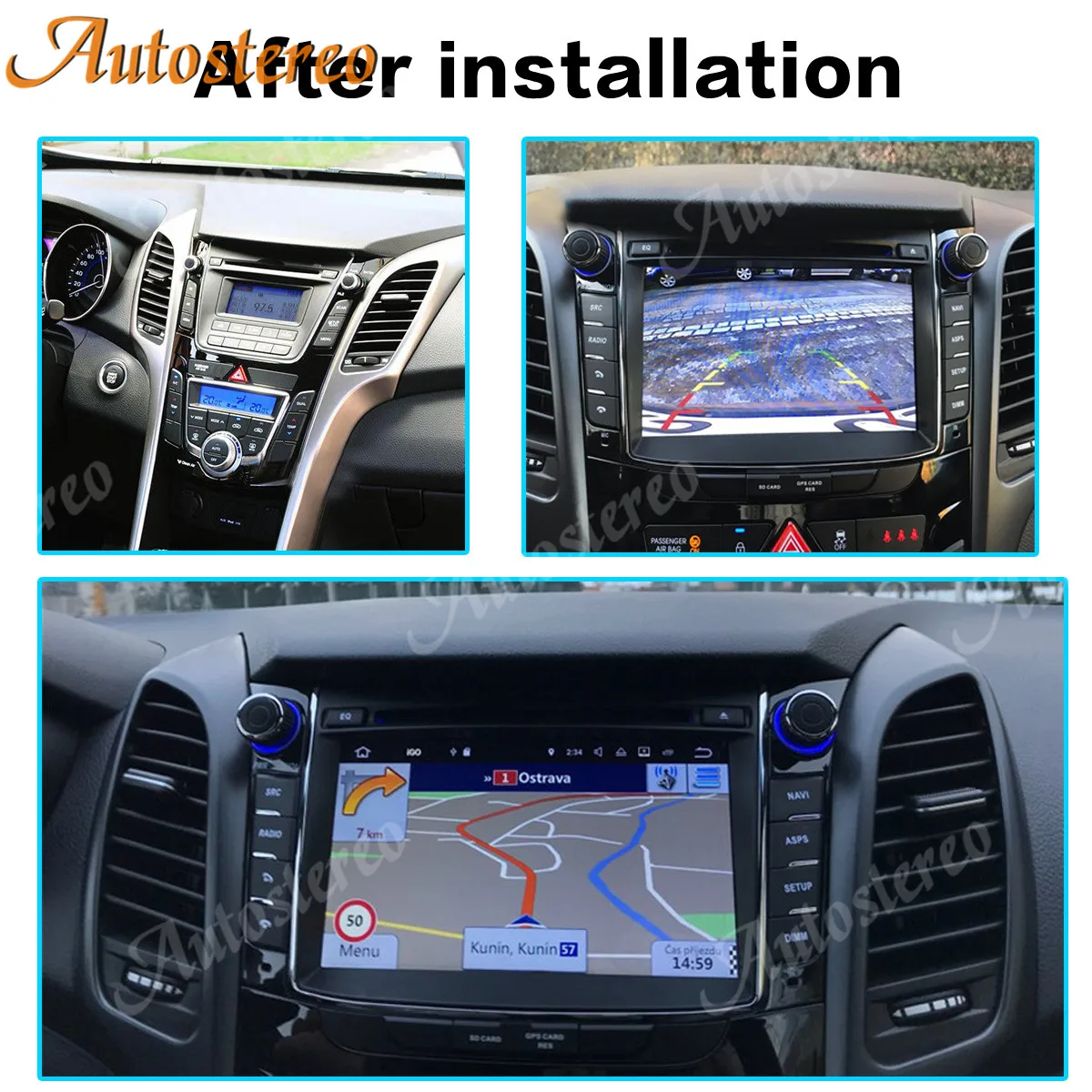 Android 10.0 4GB+64GB Car GPS Navigation for Hyundai I30 Elantra GT 2012+ Auto Stereo Multimedia Player Radio Recorder Head Unit