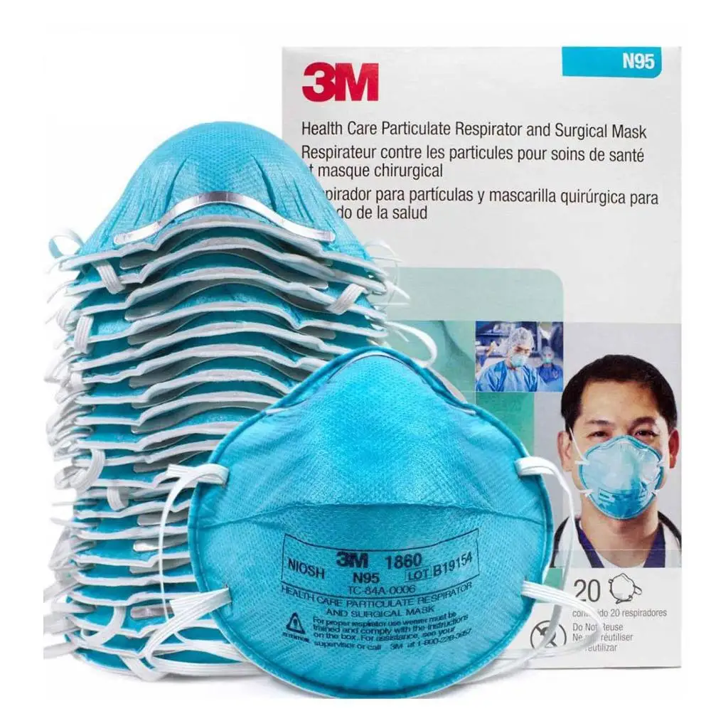 

20pcs 1860 Face Mask NIOSH N95 Masks Safety Protective Dust Masks Anti-PM 2.5 Sanitary Working Respirator Mask New Arrival