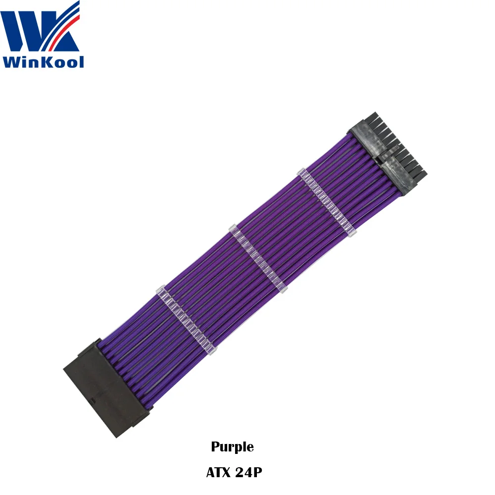 WinKool ATX 24P Extension Cable Purple
