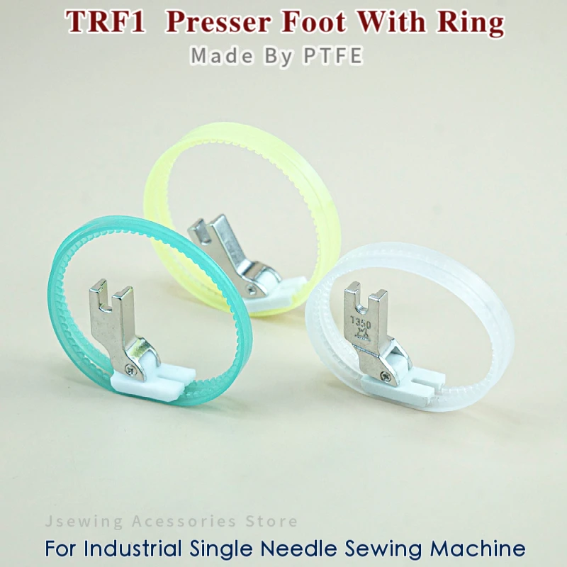 2 PCS TRF1 PTFE Presser Foot With Ring Sewing Accessories Fit Lockstitch Machine Plastic Wheel Feet JUKI BROTHER SINGER | Дом и сад