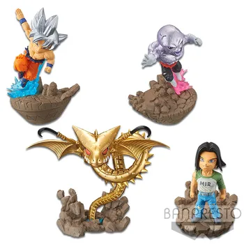 

4Pcs/Set Original Banpresto Dragon Ball Super WCD Goku UI Jiren Android N0.17 Figure Brinquedos Toys Figurals Dolls