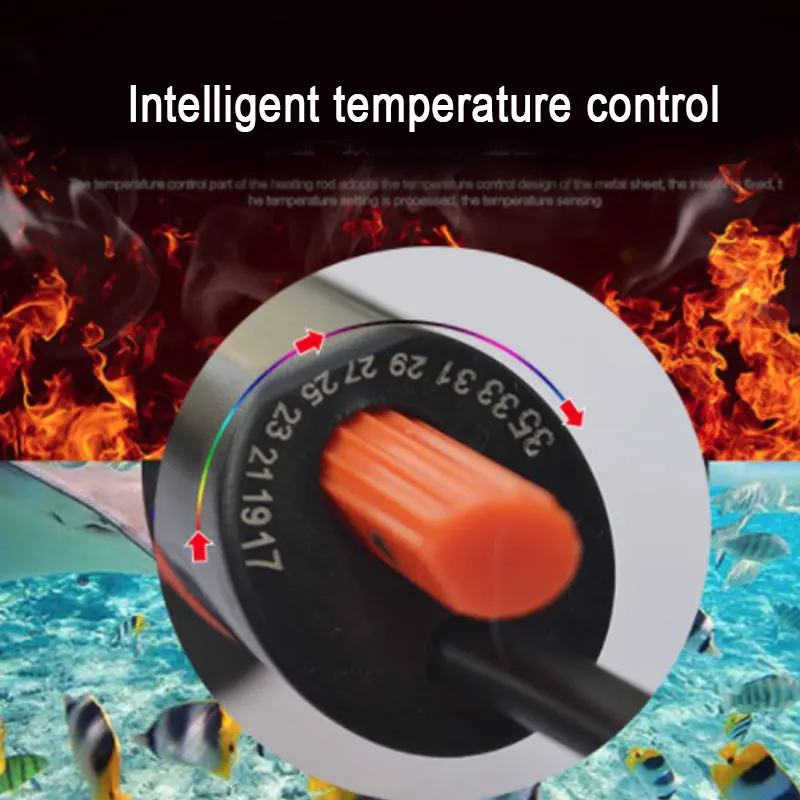 New 50 500W Aquarium Heater Rod Stainless Steel Adjustable 17 35degree Celsius To Control Temperature Heat 5