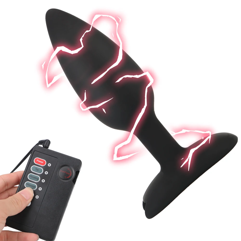 Оло Электрический шок Анальная пробка Силиконовый анальный расширитель