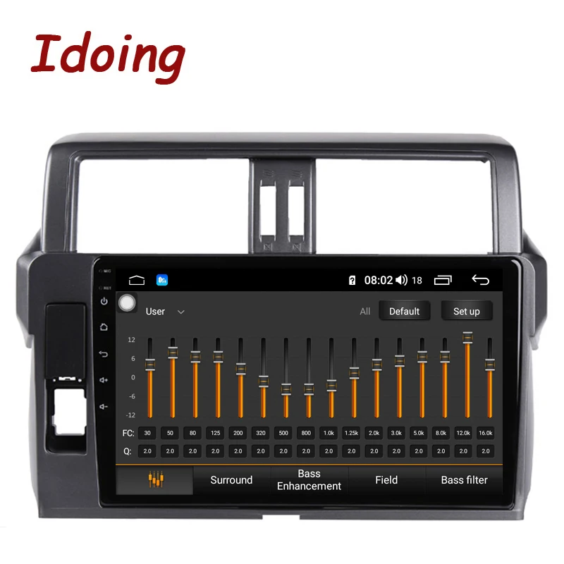 Автомагнитола Idoing 10 2 дюйма din android видеоплеер навигация GPS для Toyota LAND CRUISER PRADO 150 2013