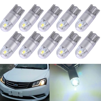 

10x T10 W5W 194 LED Lights Canbus Car 3030 2SMD Light Auto Styling Wedge Interior Clearance Light Reading Lamp White 12V Bulb