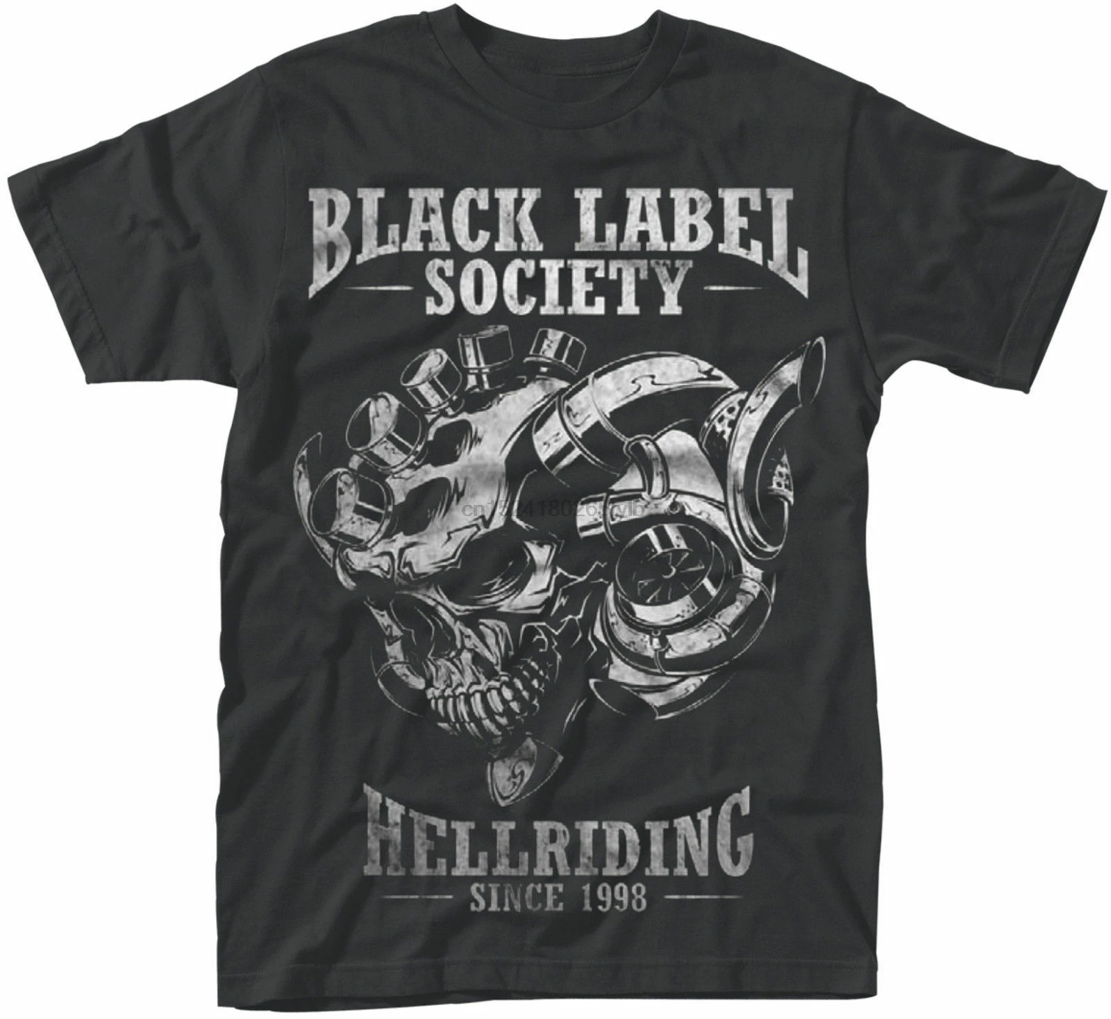 Черная этикетка общества ZAKK WYLDE Hellriding с 1998 SDMF Официальная футболка |
