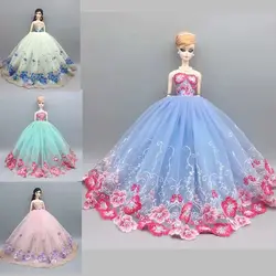 Tenues de poupée en dentelle florale, robes de mariage pour Barbie, vêtements de princesse, 1/6 pouces, accessoires pour jouets, 11.5 