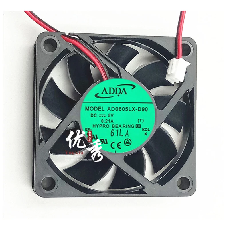 Новый оригинальный AD0605LX-D90 6015 6CM DC5V 0.21A жесткий диск видеомагнитофон вентилятор |