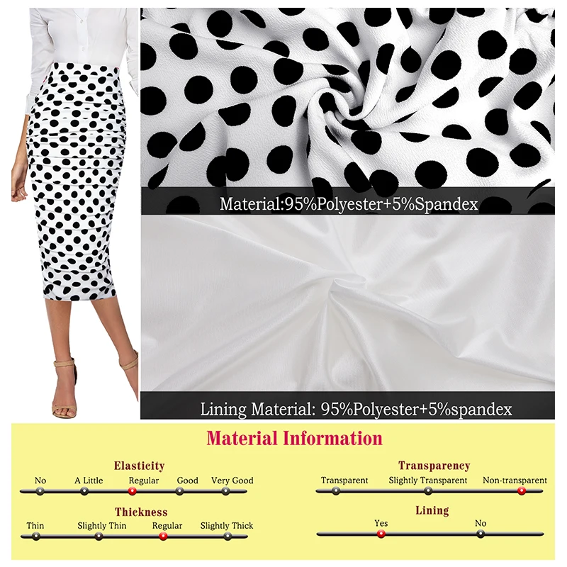 Vfemage Womens Elegant Ruched Ruffle High Waist Leopard Floral Print Slim Casual Work  Party Pencil Midi Mid-calf Skirt  1023