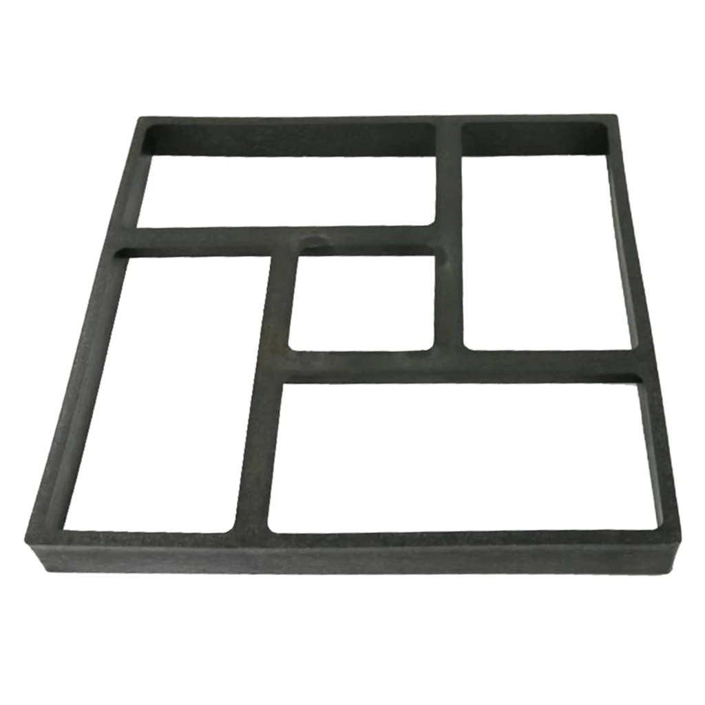 Home Garden DIY Plastic Molded Paving Mold Pathmate Maker Mould 40x40cm