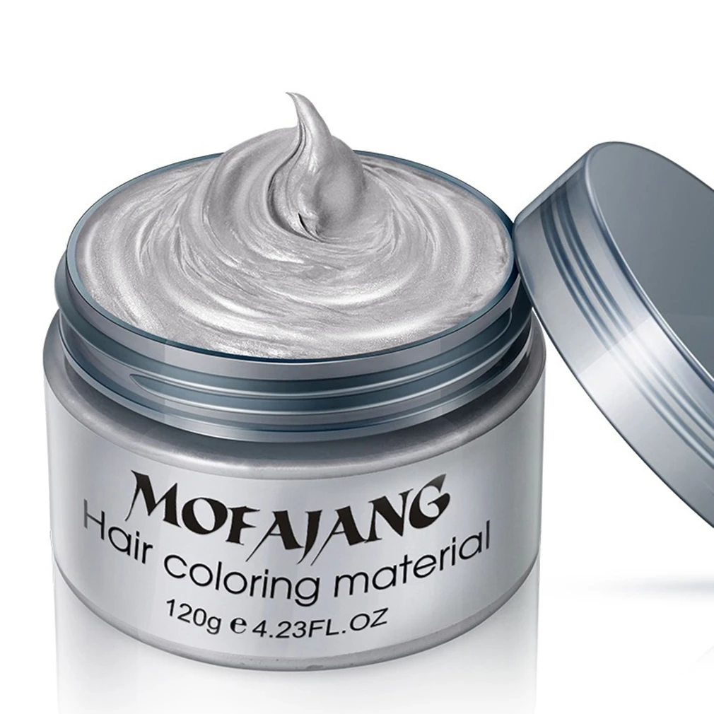 

Fashion Hair Coloring Material Styling One-Time Reflective Hair Wax Disposable Hair Dye Mud Easy To Wash Plants Component