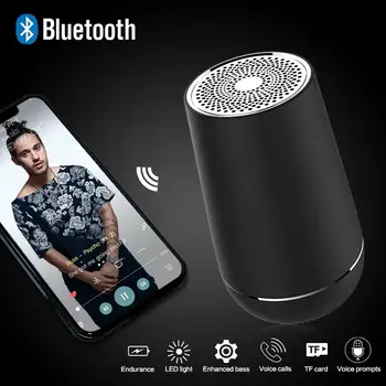 

SULEIYI Metal TWS Portable Bluetooth Wireless Speaker Super Bss 3D speaker Loudspeaker Handfree Support MIC TF AUX Hifi Surround