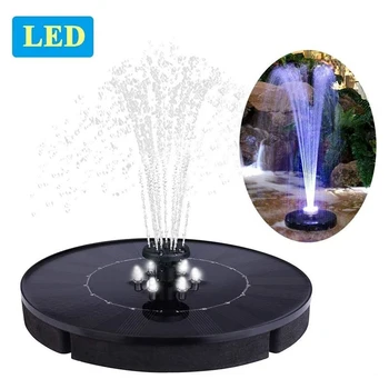 

1Set Solar Powered Floating Pump Water Fountain Birdbath Pool Garden W/LED Light Water Pump Garden Decoration
