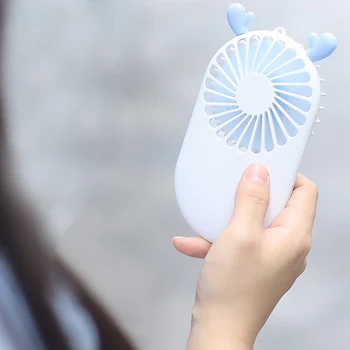 

1pcs Mini Fan Desktop Air Cooling Fan Adjustable Wind Speed Portable Handheld Pocket USB Electric Plastic Fan with 3 Wind Modes