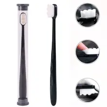3 PCS Adult Teeth Portable Deep Cleaning Ultra-fine Sensitive Gums Super Soft Bristle Toothbrush