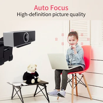 

2MP Full HD Webcams with Built-in Microphone USB Web Cameras Household Computer Accessories for Live Online Class
