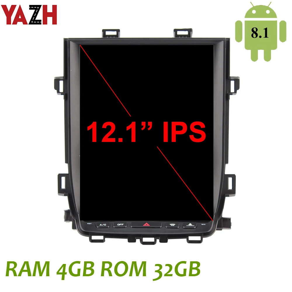 Головное устройство YAZH Android 8 1 4 Гб мультимедиа для Toyota Alphard/Vellfire 2007 2008 2009 2010 20112012 2013
