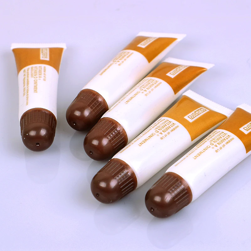 100pcs Vitamin A D Tattoo Aftercare Cream Gel Healing Skin Anti-Scar Preserve Color PMU Care Tattoo Accessories Brown 4